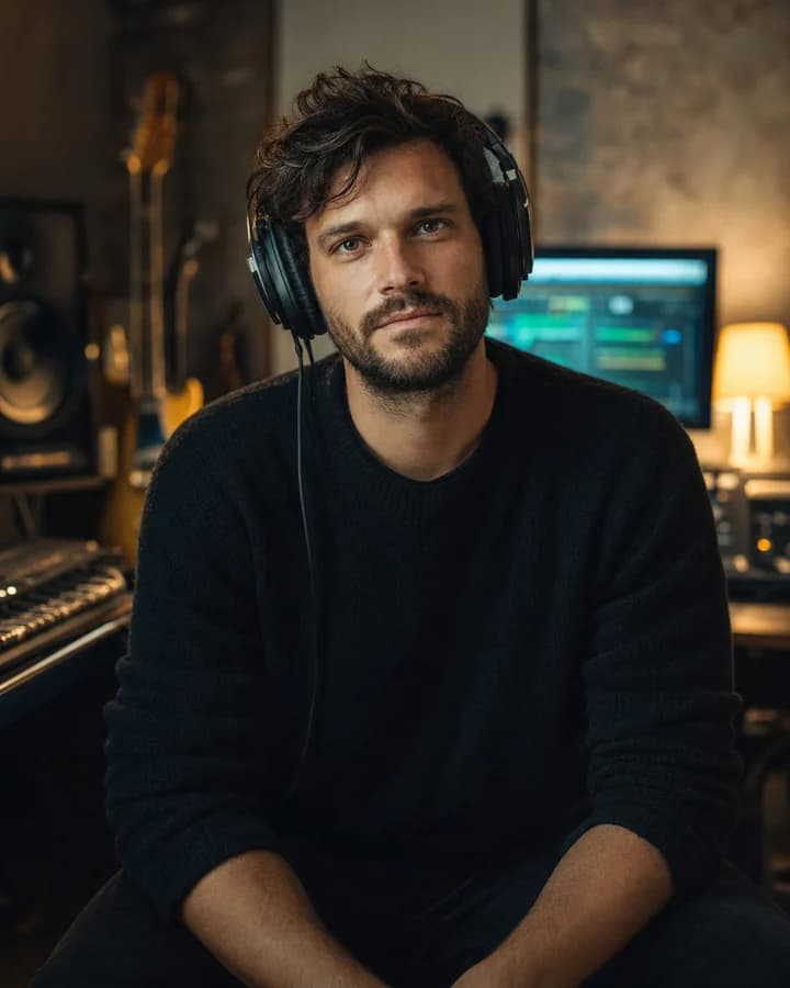 Professional portrait of a composer